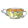 Successful Cartoon lentil soup ready to served Royalty Free Stock Photo