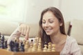 Successful chess player Royalty Free Stock Photo