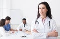 Successful Doctor Looking At Camera During Conference Royalty Free Stock Photo