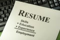 Successful Employment Concept With Desired Resume Formula