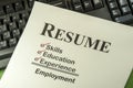 Successful Employment Concept With Resume Checklist