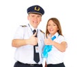 Successful flight crew Royalty Free Stock Photo