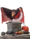 Successful Halloween Apple Bobbing Game Royalty Free Stock Photo