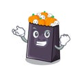 Successful halloween bag stored in character drawer Royalty Free Stock Photo