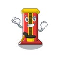 Successful hammer game machine in the cartoon Royalty Free Stock Photo