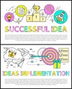 Successful Idea Implementation Vector Illustration