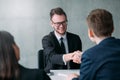 Successful job interview professional career