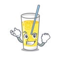 Successful lemonade character cartoon style Royalty Free Stock Photo