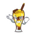 Successful mangonada fruit character cartoon