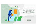 Successful motivation landing page template