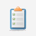 Successful Project Checklist Vector Icon Royalty Free Stock Photo