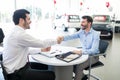 Successful Representative And Car Owner Shaking Hands Royalty Free Stock Photo