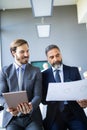 Successful team leader and business owner leading informal in-house business meeting Royalty Free Stock Photo