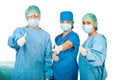 Successful team of surgeons