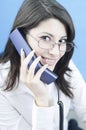 Successful woman on the phone Royalty Free Stock Photo