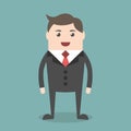 Successful young businessman standing