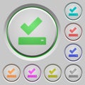 Successfully saved push buttons