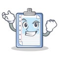 Successul clipboard character cartoon style