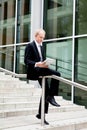 Succsessful business man with tie and black dress Royalty Free Stock Photo