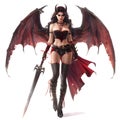 Succubus Girl with sword