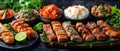 Succulent Array of Filipino Meats: A Taste Symphony. Concept Filipino Cuisine, Succulent Meats, Taste Symphony, Culinary Delights