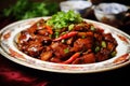 Succulent Chinese dish pork. Generate Ai