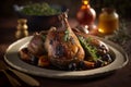 Succulent Confit de Canard with Savory Herbs and Spices