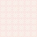 Succulent outline geometric pattern. Seamless vector repeat background plant design in pink and terracotta.