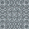 Succulent outline geometric pattern. Seamless vector repeat background plant design. Royalty Free Stock Photo