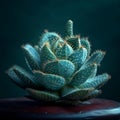 Succulent plant with sharp thorns warns of potential danger, attention needed