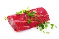 Succulent raw fillet steak Royalty Free Stock Photo