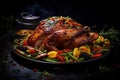 Succulent Roasted duck. Generate Ai