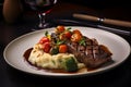 Succulent Steak & Flame-Kissed Veggies: A Gourmet\'s Dream Plate