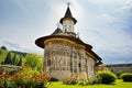 Sucevita orthodox Romanian monastery Royalty Free Stock Photo