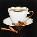 Great mood with coffee.Morning coffee invigorates. Royalty Free Stock Photo