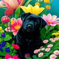 Loveable Black Lab Puppy