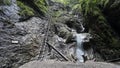 Sucha Bela gorge in Slovensky raj National park , Slovakia Royalty Free Stock Photo