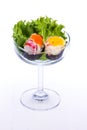 Suchi Japanese food cup isolated