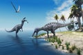 Suchomimus Dinosaurs Royalty Free Stock Photo