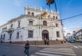 SUCRE, BOLIVIA - APRIL 21, 2015: Building of a university in Sucre, capital of Bolivi Royalty Free Stock Photo