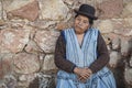 Unidentified bolivian woman in the street of Sucre, Bolivia