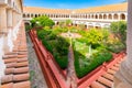 Sucre Bolivia cloister with garden and fountain of the monastery of Santa Clara Royalty Free Stock Photo