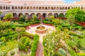 Sucre Bolivia monastery of Santa Clara flower garden Royalty Free Stock Photo