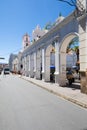 Sucre Bolivia white arches in San Alberto street