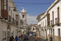 Sucre, Old city street view, Bolivia Royalty Free Stock Photo