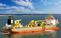 Hopper dredger ship Royalty Free Stock Photo