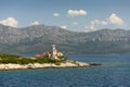 Sucuraj Lighthouse on island Hvar, Croatia Royalty Free Stock Photo