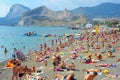 Sudak beach, Crimea Royalty Free Stock Photo