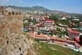 Sudak city seen from Genoese fortress Royalty Free Stock Photo