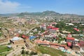 Sudak city seen from Genoese fortress Royalty Free Stock Photo